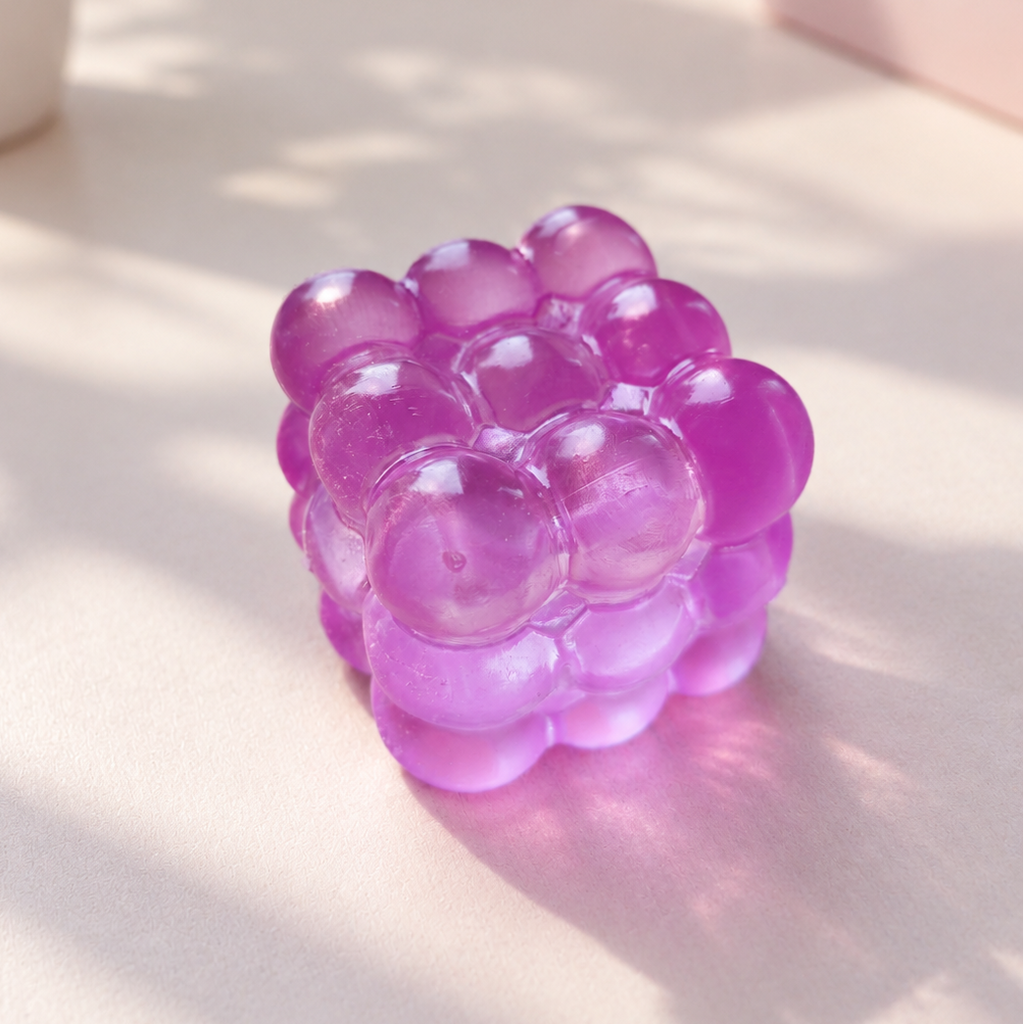 Bubble Cube Squishy - Lila